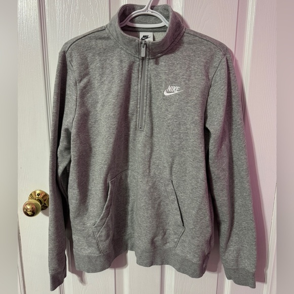 Nike Women’s Zip-Up Gray Sweater - Picture 2 of 6
